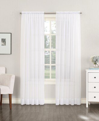 No. 918 Sheer Voile Rod Pocket Top Curtain Panel, 59