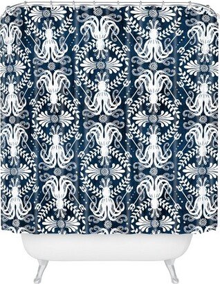 Mythos Shower Curtain Blue