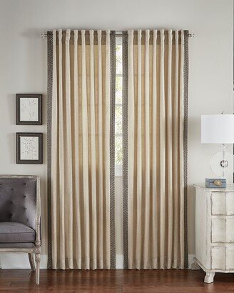 Zia Beaded Light-Filtering Curtain Panel, 108