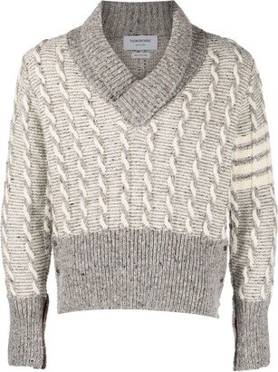 V-neck twist detail jumper