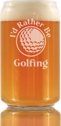 Rather Be Golfing Beer Can Shaped Pint Glass For - Unique Themed Gifts Golfers & Dads Who Love To Golf 16 Oz Glasses