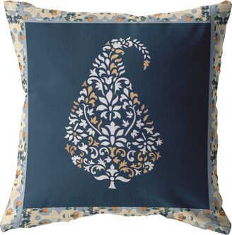 Amrita Sen Designs Amrita Sen Fall Leaf Indoor Outdoor Pillow