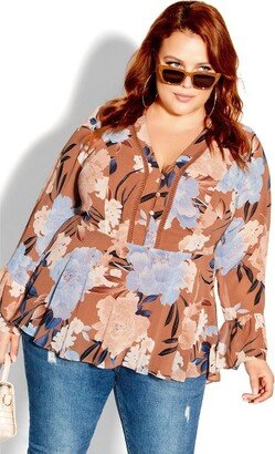 | Women's Plus Size Caroline Top - fudge - 16W