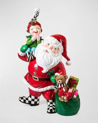 Granny Kitsch Trophy Santa and Elf