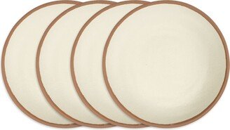 Potter Terracotta Melaboo 4-Pc. Dinner Plate Set - Beige/gray