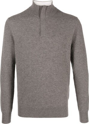 Boggi Milano Half-Zip Cashmere Jumper