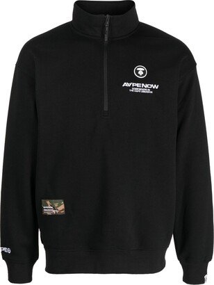 Logo-Patch Zipped Jumper