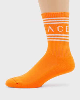 Men's Athletic Logo Crew Socks