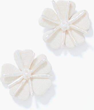 Tuckernuck Jewelry Cream Fleur Earrings