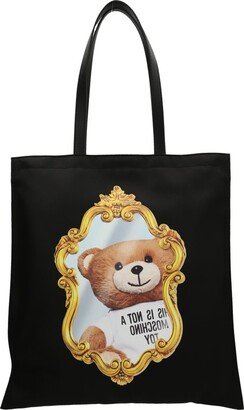 Teddy Bear-Printed Tote Bag