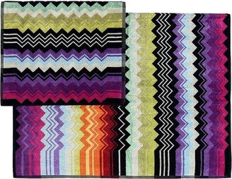 Giacomo Zig-Zag 2-Piece Bath and Hand Towel Set