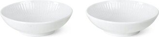 Set Of 2 Fluted Bowls (9Cm)