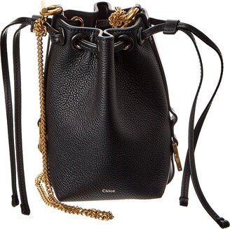 Marcie Micro Leather Bucket Bag