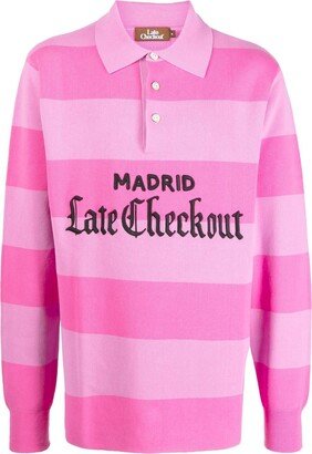 Late Checkout Logo-Patch Polo Shirt