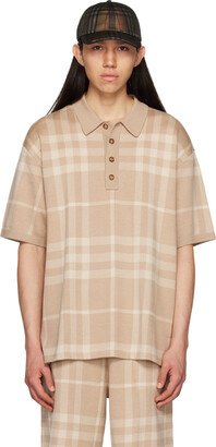 Beige Check Polo-AB