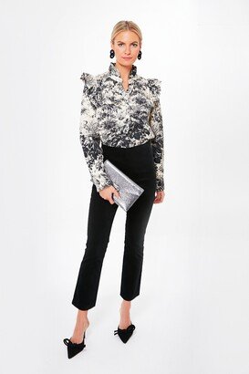 Noir Cypress Toile Winnie Blouse