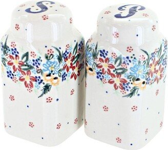 Blue Rose Pottery Blue Rose Polish Pottery Tara Large Salt & Pepper Shakers