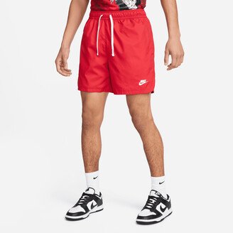 Men's Sportswear Sport Essentials Woven Lined Flow Shorts in Red