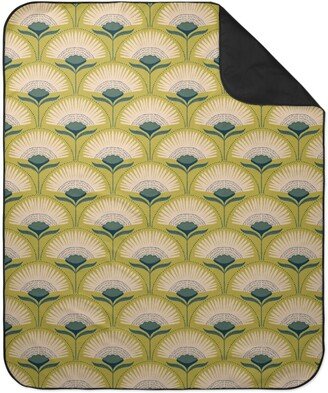 Picnic Blankets: Aara - Citron Picnic Blanket, Green