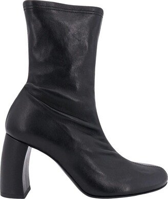 Block Heel Ankle Boots-AD