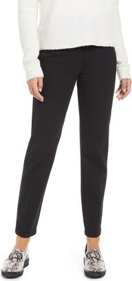 High Waist Straight Leg Ponte Pants