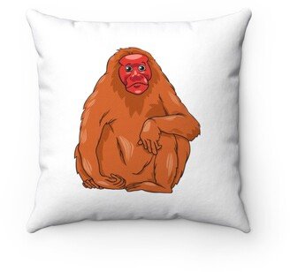 Uakari Animal Cartoon Pillow - Throw Custom Cover Gift Idea Room Decor