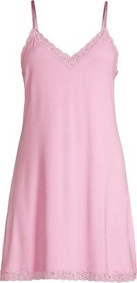 Lace-Trim Jersey Chemise