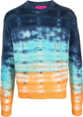 Sonar tie-dye cashmere jumper