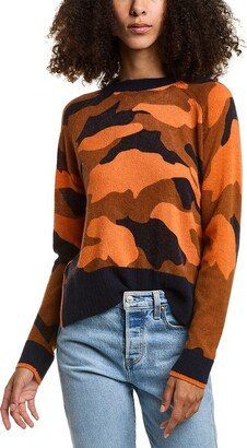 Alashan Camo Print Crewneck Cashmere Sweater