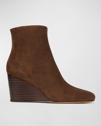 Andy Suede Wedge Booties