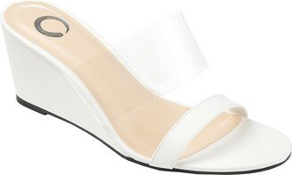 Angelina Wedge (White) Women's Shoes