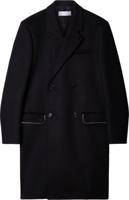 Zip-Detail Virgin Wool Coat