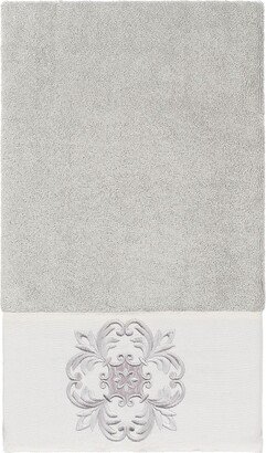 Alyssa Embellished Hand Towel - Light Gray