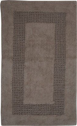 Skid Resistant Functional Bath Rug 21 x 34 Stone