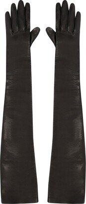 Lambskin Elbow-Length Gloves