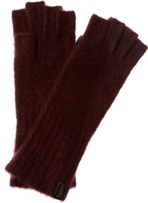 Felt Long Cashmere-Blend Fingerless Gloves