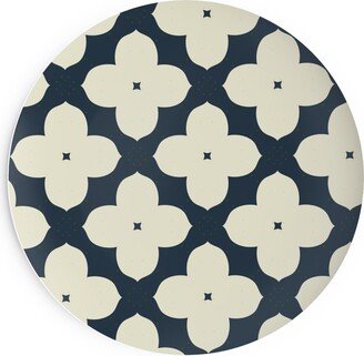 Salad Plates: Bunchberry - Black Salad Plate, Blue