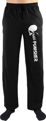 The Juniper Shop The Punisher White Skull Print Men's Sleepwear Sleep Pajama Pants Gift X-Large