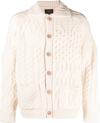 Alan cable-knit wool cardigan