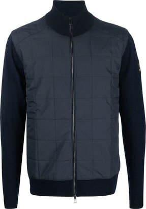 Kelbrook panelled zip-up cardigan