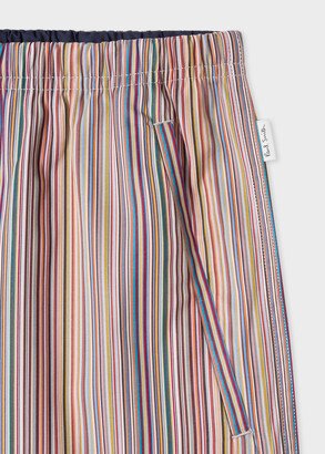 'Signature Stripe' Cotton Pyjama Shorts