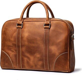 Steel Horse Leather The Bjorn Leather Laptop Bag Vintage Leather Briefcase