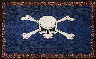 Handmade Cotton 3D Glow in the Dark Fire Bones Tapestry Wall Hanging Tablecloth Beach Sheet 30 x 45 and 60 x 90 inches