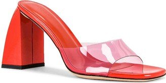 Michelle Lipstick And Flame Patent Mules