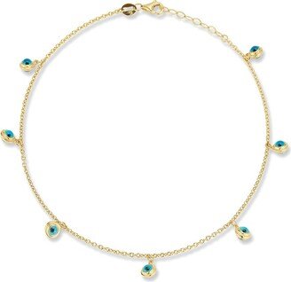 Ember Fine Jewelry 14K Evil Eye Charm Anklet