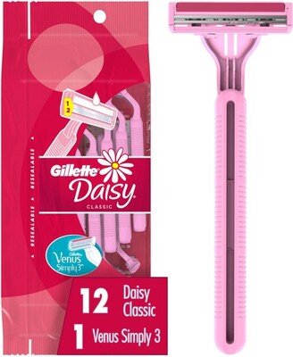 Daisy Women's Disposable Razors - 12ct