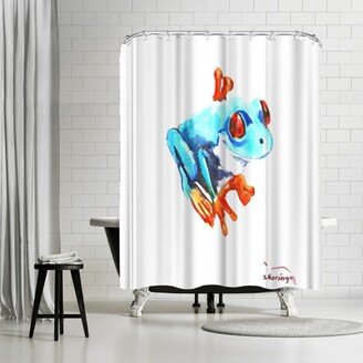 71 x 74 Shower Curtain, Frog by Suren Nersisyan