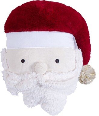 Merry Bright Holly Jolly Santa Figure Decorative Pillow, 13 x 14