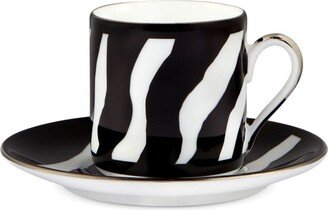 Zebra Espresso-Saucer Set