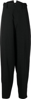 High-Waisted Wool Trousers-AA